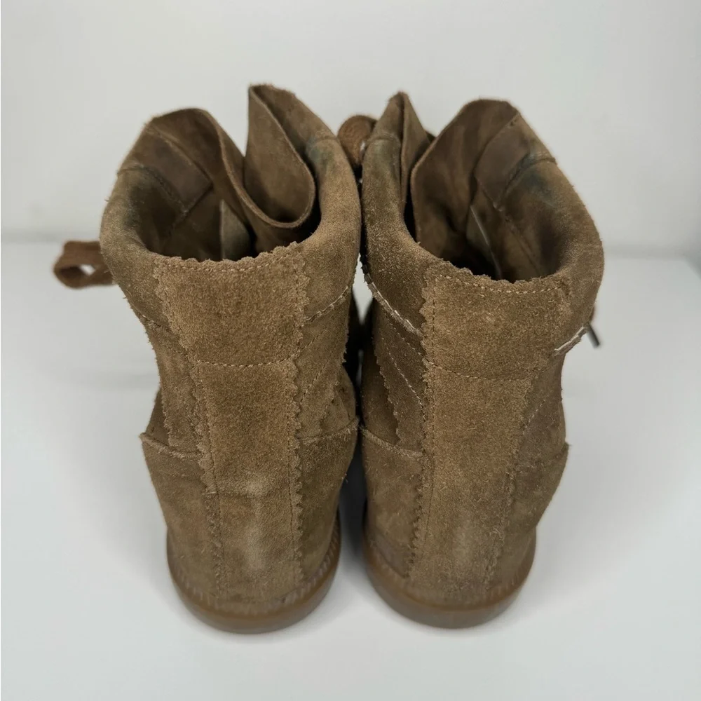 Isabel Marant BOBBY SNEAKERS suede calfskin leather wedge sneakers - Size 39